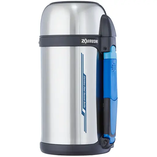 Термос Zojirushi SF-CС15XA 1.5 л (складана ручка + ремінець) Steel