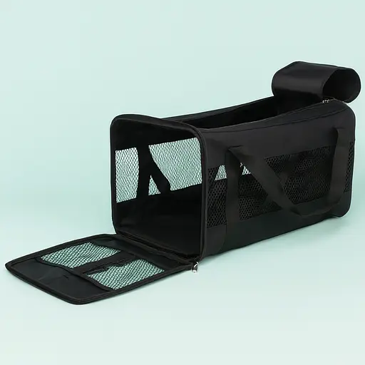 Сумка-переноска Trixie Раян для собак 30х30х54 см чорна  - фото 5