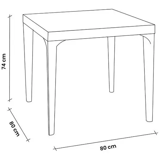 Стіл для саду пластиковий Bica Dallas коричневий - фото 6