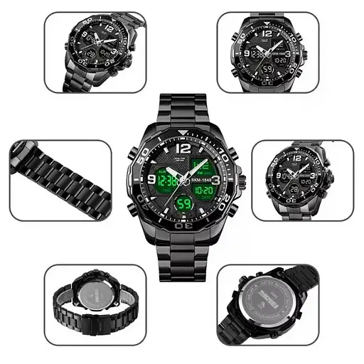 Мужские наручные часы Skmei 1649 (Черный) - фото 9