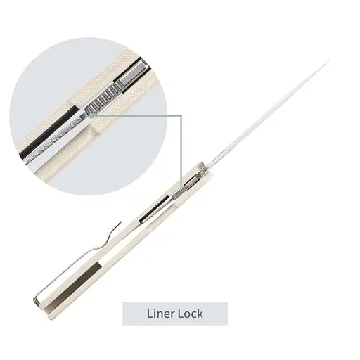 Ніж складаний SRM Gent 401LC-GT, білий - фото 11