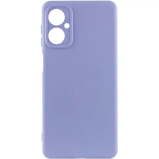 Чохол Silicone Cover Lakshmi Full Camera (AA) для Motorola Moto G14 Бузковий / Dasheen