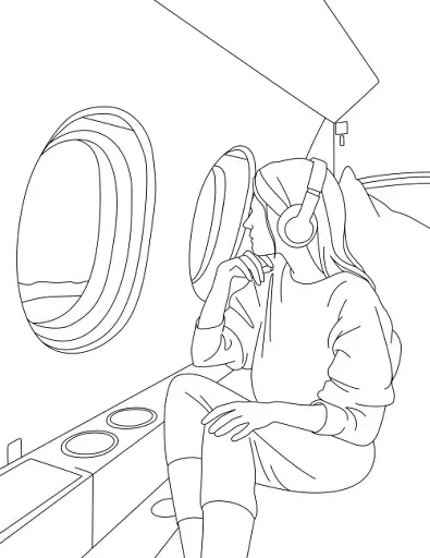 Розмальовка #Girls#Fashion#Travel - фото 3