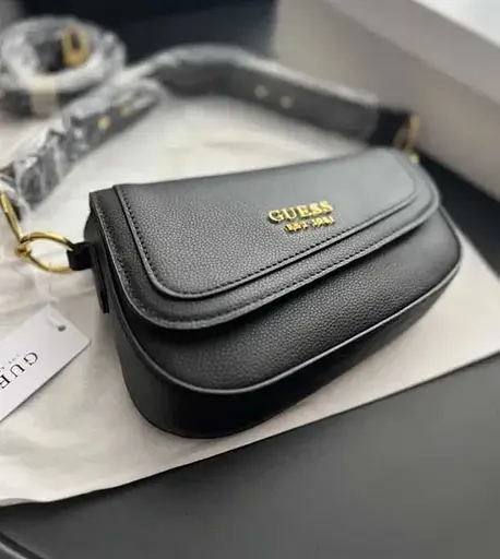 Жіноча сумка G-Dream сідло (в стилі Гесс Guess) Чорна - фото 5