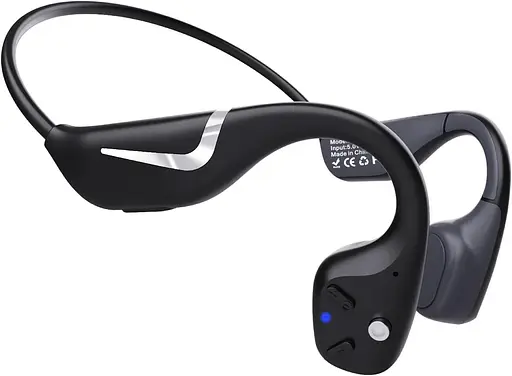 Бездротові навушники з кістковою провідністю Paramita DV68 з Bluetooth 5.3 і RGB-підсвічуванням Чорний