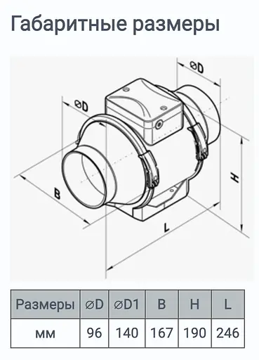 Канальный вентилятор Домовент ТТ 100 - фото 8