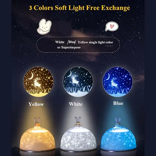 Нічник Moon E04 with Bluetooth and Remote Control 1200 mAh White - фото 6