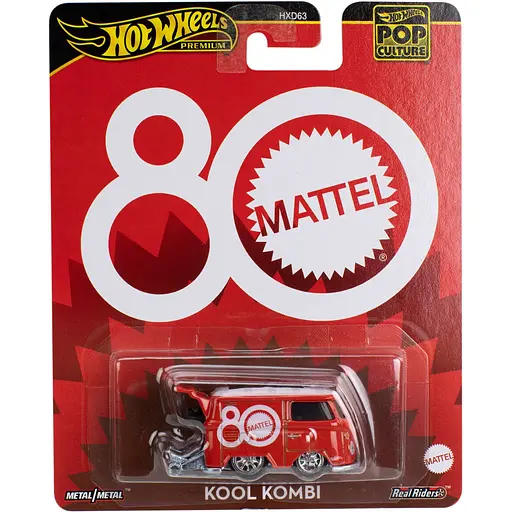 Колекційна модель машинки Hot Wheels Поп культура Volkswagen Kool Kombi Mattel 80th (JBL68) - фото 6