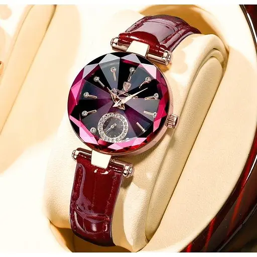 Женские наручные классические часы Poedagar Bordo - фото 3