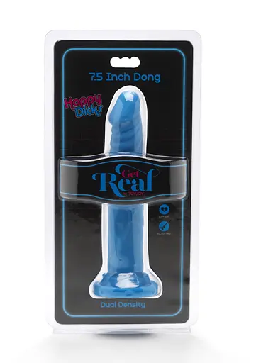 Фалоімітатор Get Real Happy Dicks Dong 7.5 In 19 см блакитний - фото 2