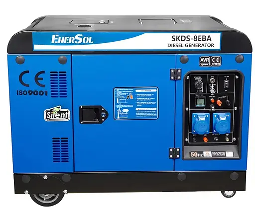 Генератор дизельний EnerSol 7.5/8 кВт SKDS-8EBA - фото 1