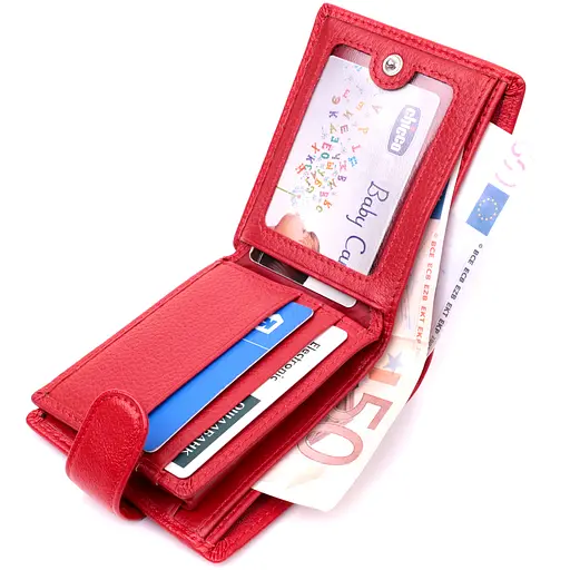 Кожаный женский кошелек ST Leather 11.3х9.5х2 см acs0028382 - фото 5