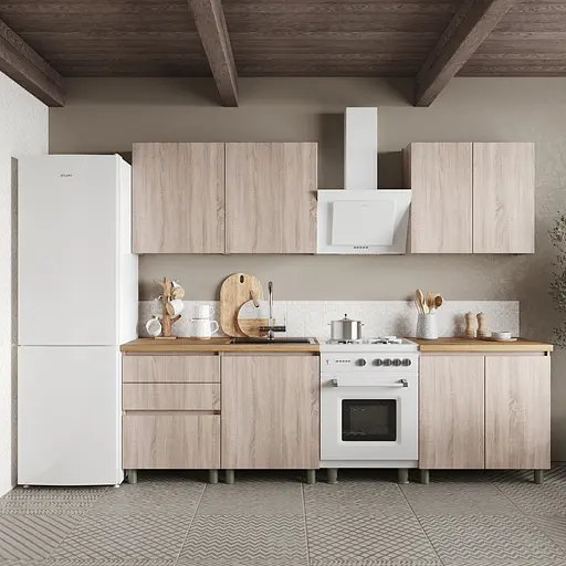 Кухня модульная MebelStar Нео 2 м Дуб сонома (MBS-1808)