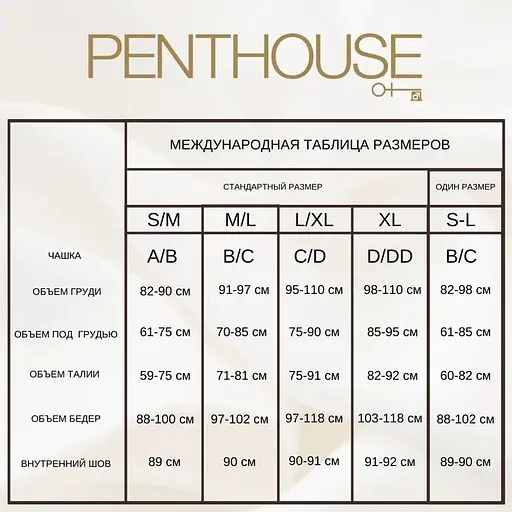 Еротична сукня Penthouse Ride Or Die колір: чорний Розмір xl - фото 4