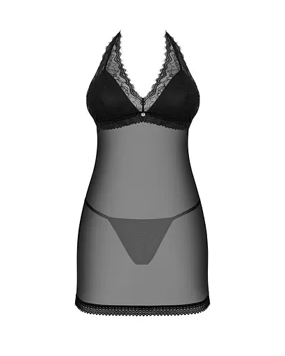 Пеньюар Obsessive Medilla chemise & thong M/L - фото 3