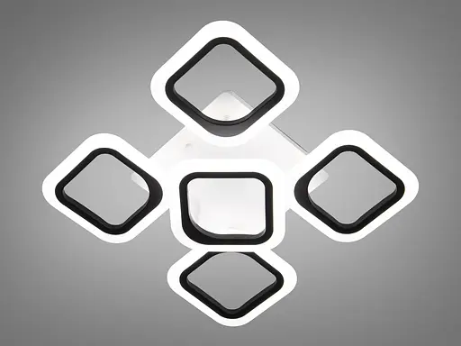 Сучасна стельова світлодіодна люстра в спальню з ІЧ пультом, 50 Вт - фото 3