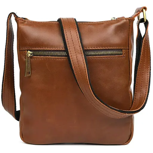 Мужская кожаная сумка мессенджер TARWA 22х25.5х3.5 см sum0028184 - фото 6