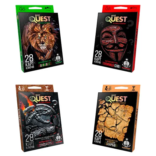 Карточная квест-гра "BEST QUEST" укр ДТ-МН-14-07 (Данко Тойс) МИКС - фото 1