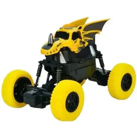Машина джип на радіокеруванні 645B-647B армотизатори гумові колеса акумулятор USB-зарядне 19 см Жовтий - фото 1