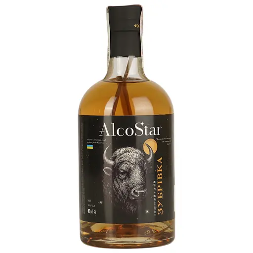 Напій спиртний AlcoStar Зубрівка 38% 0.5 л - фото 1