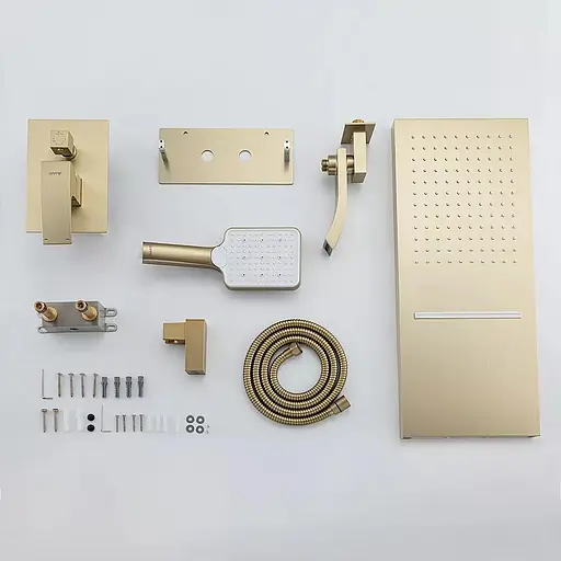 Душова система прихованного монтажуи Gappo G7107-73, Золотий - фото 2
