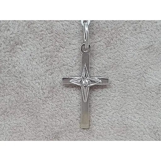 Золотий хрестик Гаразд з діамантами. 304057Б - фото 2