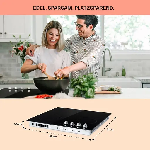 Варочная поверхность электрическая Klarstein EasyCook 4 6100 Вт (10034604) - фото 4