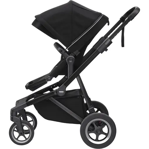 Детская коляска Thule Sleek Midnight Black on Black с люлькой (TH 11000026) - фото 3