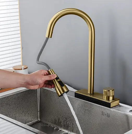 Змішувач для кухні Rea Conor brushed gold REA-B6312 Золотий - фото 5