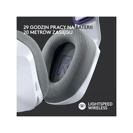 Комп'ютерна гарнітура Logitech G733 Lightspeed Wireless RGB White (981-000883) - фото 8