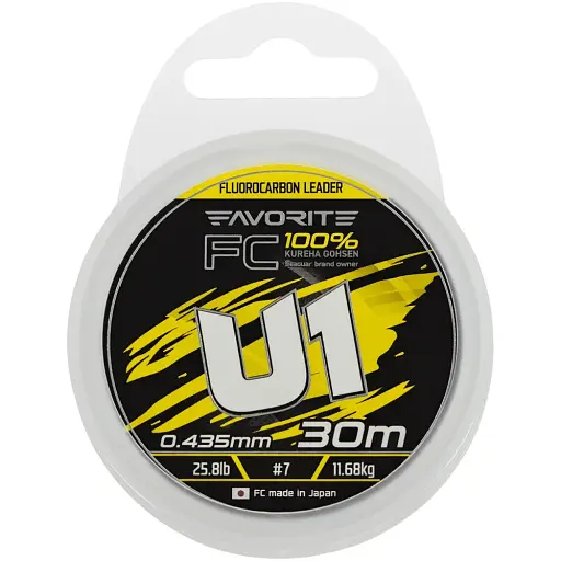 Флюорокарбон Favorite U1 FC 30 м 7.0/0.435 мм 25.8 lb/11.68 кг - фото 2