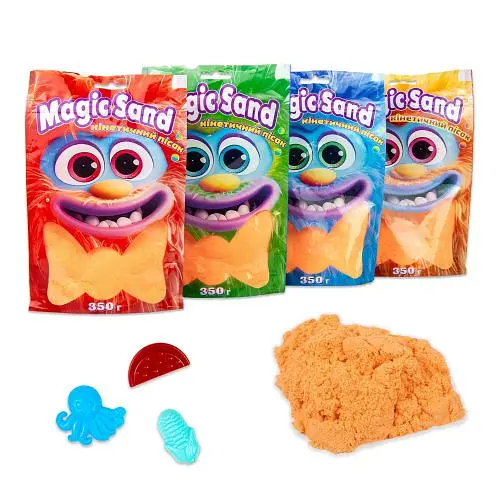 Кінетичний пісок Magic sand 39402-7 Strateg помаранчевий, 0,350 кг, в пакеті (4823113865139) - фото 1