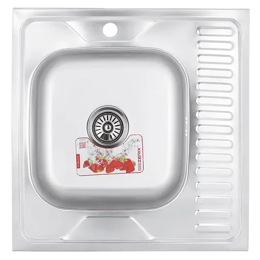 Кухонна мийка Zerix Z6060L-06-160MD micro decor ZS0585, Decor - фото 1