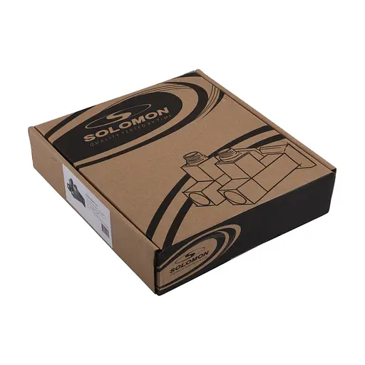 Набір кран напівоборотний кутовий з американкою Solomon Lux 1/2″ Cube chrom 8888 (2шт.) 000021913 - фото 7