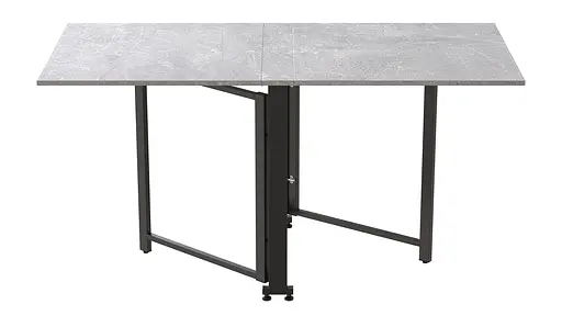 Стіл-книга трансформер Оріон 2 Ferrum-decor 750x1520x730 Чорний метал ДСП Бетон 16 мм (FRD-104589) - фото 5