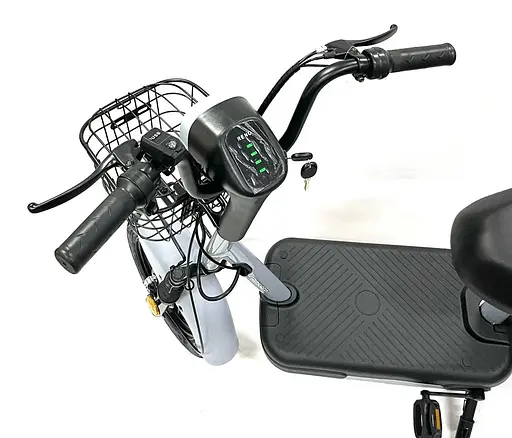 Электроскутер Двухместный Crosser Mini+Pas-система Серый - фото 5