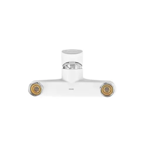 Смеситель для ванны Plamix CEZAR-009 EURO SET White, со шлангом, лейкой и кронштейном (PM0692) - фото 5