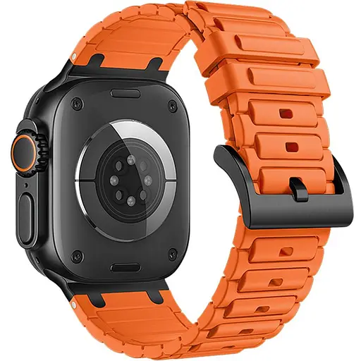 Ремешок Hoco WA35 Emir series thickened silicone strap для Apple watch 44/45/46/49mm Orange - фото 2