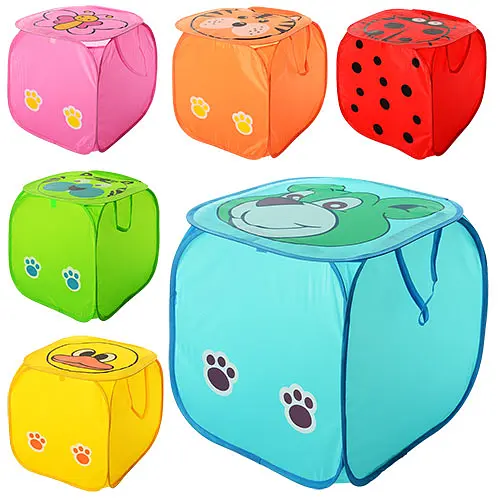 Корзина для игрушек, животные, крышка-липучка, ручки (в ассортименте) - фото 2