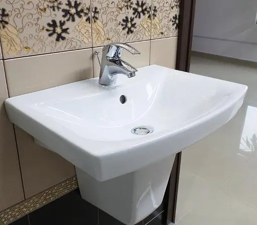 Умивальник меблевий Cersanit Carina 70 см з отвором Білий K31-007 30412 - фото 6