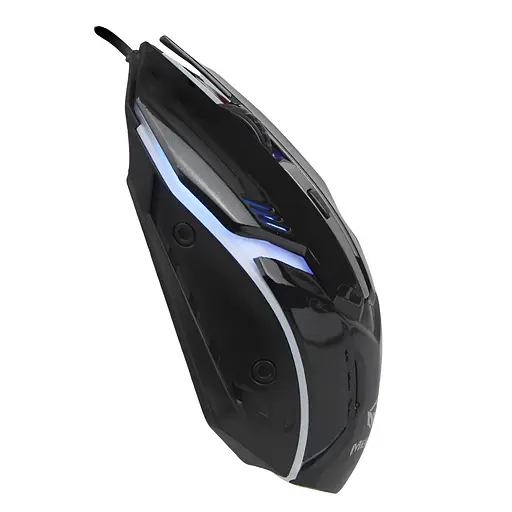 Дротова миша MEETION M371 USB з LED-підствіткою чорна - фото 5