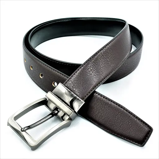 Ремінь шкіряний Weatro чоловічий двосторонній 110-125х3,5 см acs0014086 - фото 4