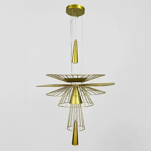 Дизайнерская золотая люстра Gravity Ø 60 см Line F | Ст. D9056-600 GD - фото 2