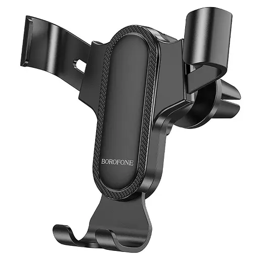 Автотримач для телефона BOROFONE BH74 Rock air outlet gravity car holder Black - фото 1
