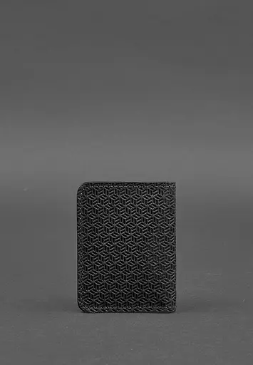 Кожаная обложка для ID-паспорта и водительского заседания 4.0 Карбон черный - фото 5