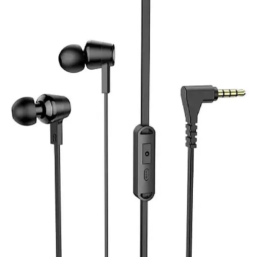 Провідні вакуумні навушники Hoco M86 Oceanic universal earphones with mic, 3.5mm, 1.2m, black