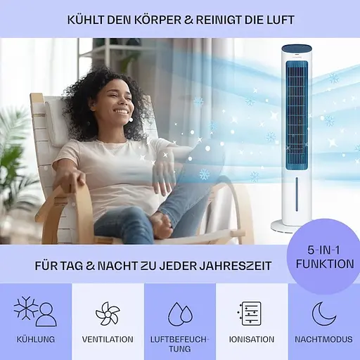 Охолоджувач повітря Klarstein Mistral 5-в-1 (10040150) - фото 2