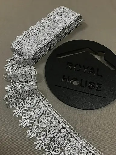 Мереживо Арфа сіре - фото 3