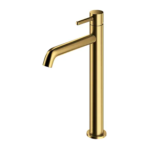 Смеситель для умывальника Omnires Y brushed gold высокий Y1212GLB Золотой - фото 1