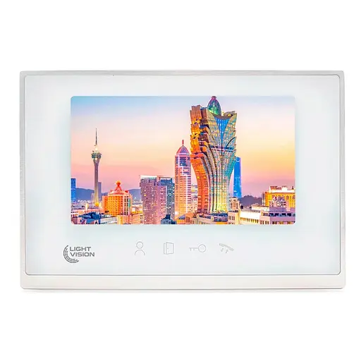 Видеодомофон 7” WiFi Light Vision MACAO FHD White (82-00204)